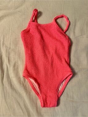 Little Bipsy Hot Pink Textured One-Piece Swimsuit